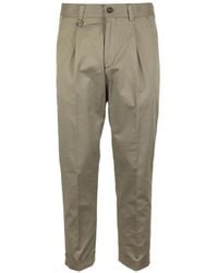 Paolo Pecora - Pleated Turn-Up Trousers - Lyst