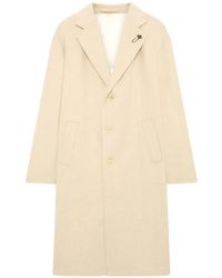Lardini - Single-Breasted Wool Coat - Lyst