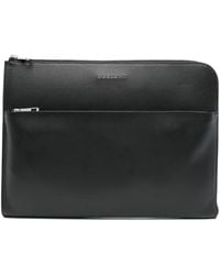 Orciani - Leather Laptop Bag - Lyst