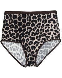 Baserange - Slip Con Stampa Leopardo - Lyst