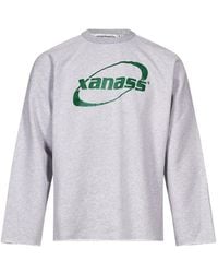 Carne Bollente - Can'T Get Enough Glitter-Logo Raw-Edge Sweater - Lyst
