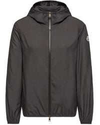 Moncler - Chaqueta Con Capucha Y Parche Del Logo - Lyst
