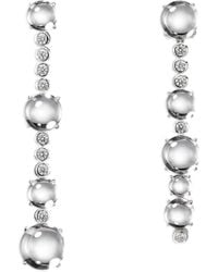 Anabela Chan - 14K And Rhodium Vermeil Dusk & Dawn Morse Code Sapphire Earrings - Lyst