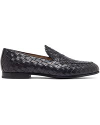 SCAROSSO - Vittorio Interwoven Leather Loafers - Lyst