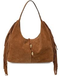 Pedro Del Hierro Madrid - Fringe-Detail Suede Tote Bag - Lyst