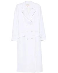 MITILIANE COUTURE - Peaked-Lapel Double-Breasted Coat - Lyst