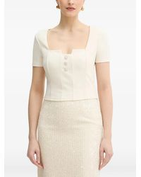 Guess - Button-Detail Top - Lyst