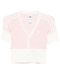 adidas - Short-Sleeve Cardigan - Lyst