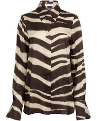 Nina Ricci - Zebra-Print Bell-Cuff Shirt - Lyst
