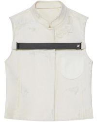 Courreges - Veste À Effet Usé - Lyst