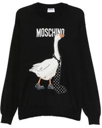 Moschino - Goose-Intarsia Sweater - Lyst