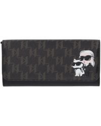 Karl Lagerfeld - IKON monogram wallet - Lyst