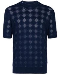 Bob - T-Shirt À Losanges - Lyst