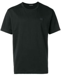 Acne Studios - Face-patch Crew Neck T-shirt - Lyst