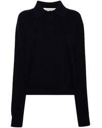 Rohe - Knitted Wool-blend Polo Shirt - Lyst