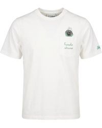 MC2 Saint Barth - Embroidered Pocket T-Shirt - Lyst