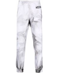 Moschino - Logo-Print Detail Track Pants - Lyst