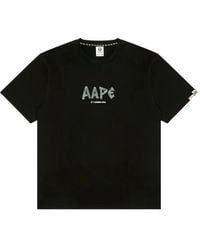 Aape By A Bathing Ape - Aape Logo-Print T-Shirt - Lyst