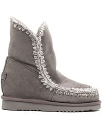 Mou - Eskimo Shearling-lined Suede Boots - Lyst