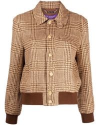 Ralph Lauren - Veste Bomber À Carreaux - Lyst