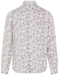 Sonrisa - Leaf-Print Long-Sleeve Shirt - Lyst