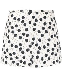 RED Valentino - Cherry-Print Mini Skort - Lyst