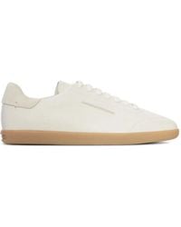 ZEGNA - Grained-Leather Sneakers - Lyst