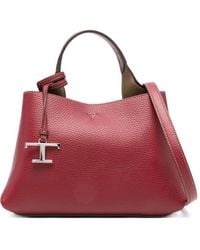 Tod's - Mini T-Logo Leather Tote Bag - Lyst