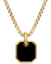 David Yurman - 18Kt Roman Onyx Amulet (15Mm) - Lyst