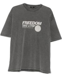 7 For All Mankind - Graphic-Print Crew-Neck T-Shirt - Lyst