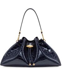 Jimmy Choo - Medium Cinch Croc-Effect Shoulder Bag - Lyst