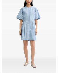 Marc O' Polo - Striped Short-Sleeve Cotton Mini Dress - Lyst