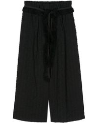 Alysi - Fil-coupé Cropped Trousers - Lyst