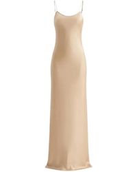 Saint Laurent - Scoop-Neck Maxi Dress - Lyst