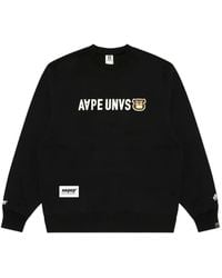 Aape By A Bathing Ape - Aaper Logo-Embroidered Sweater - Lyst