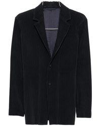 Homme Plissé Issey Miyake - Pleated Notch-Lapel Blazer - Lyst