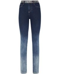 Philipp Plein - Crystal-embellished High-waist Jeans - Lyst