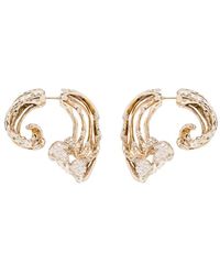 Bibi Van Der Velden - 18Kt Wave Diamond Earrings - Lyst