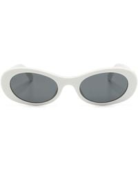 Miu Miu - Miu Glimpse Oval-frame Sunglasses - Lyst