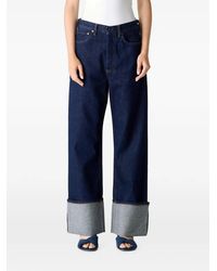 Agolde - Big Cuff Straight-Leg Jeans - Lyst