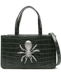 Puppets and Puppets - Small Spider Snakeskin-effect Tote Bag - Lyst
