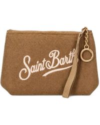 MC2 Saint Barth - Saint Barth Embroidered Clutch Bag - Lyst