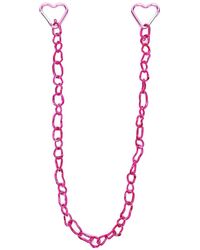 Collina Strada - Heart-clasp Crushed Chain Necklace - Lyst