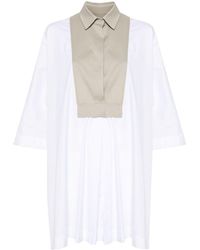 Max Mara - Panelled-design Cotton Dress - Lyst