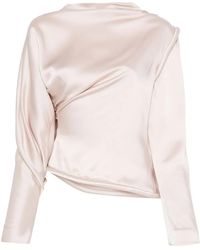 Victoria Beckham - Crepe Satin Blouse - Lyst