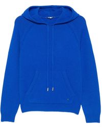 Maje - Fine-Knit Drawstring Hoodie - Lyst