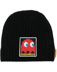 DSquared² - Logo-patch Knit Beanie - Lyst