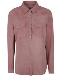 Salvatore Santoro - Buttoned Suede Shirt - Lyst