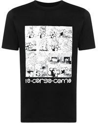 10 Corso Como - T-Shirt Mit Grafischem Print - Lyst