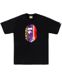 A Bathing Ape - Fans Scarf Ape Head Cotton T-shirt - Lyst
